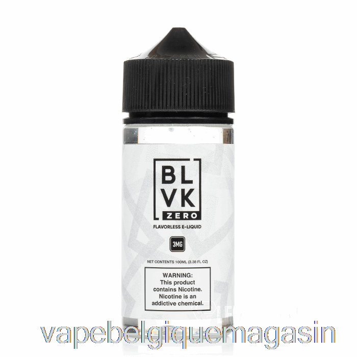 Vape Jetable Sans Saveur - Blvk - 100ml 0mg